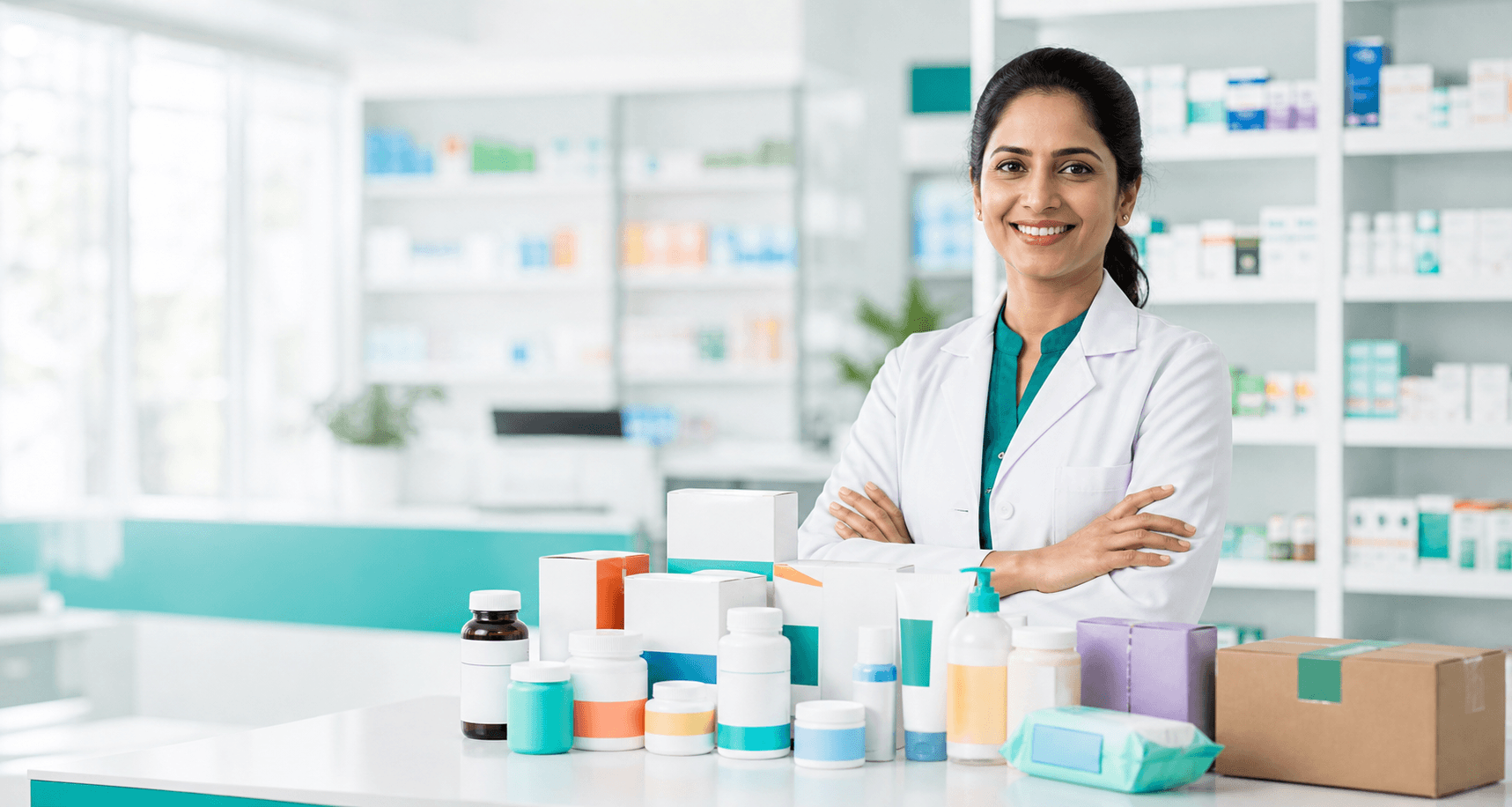 Online pharmacy with medicines and healthcare products